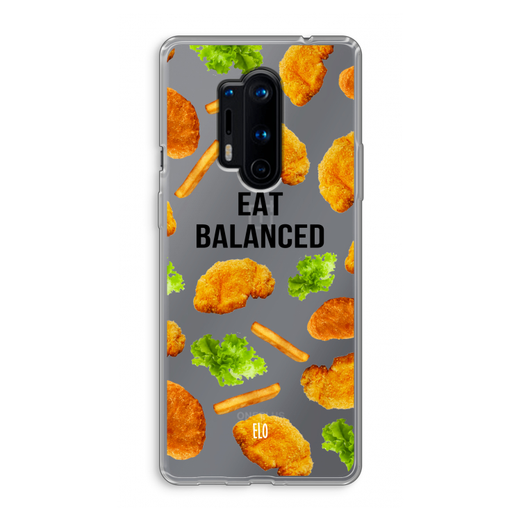 Eat Balanced: OnePlus 8 Pro Transparant Hoesje