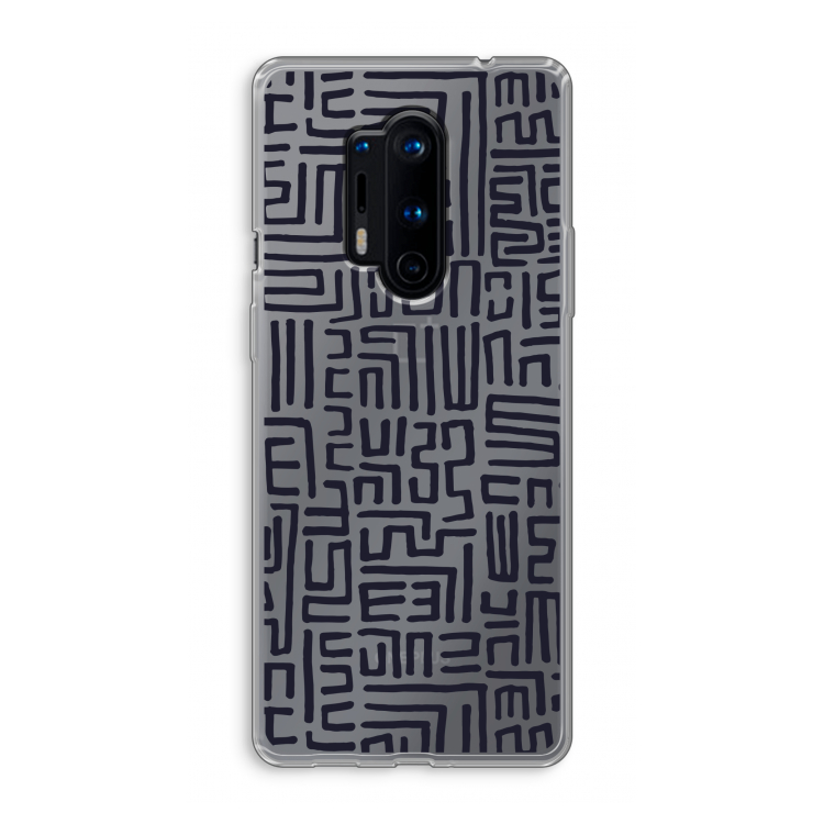 Moroccan Print: OnePlus 8 Pro Transparant Hoesje