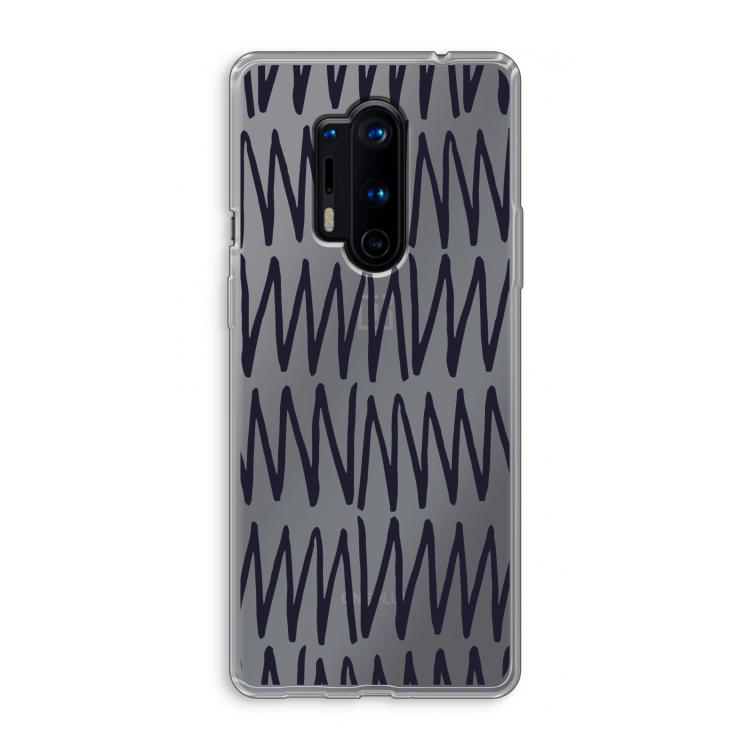 Marrakech Zigzag: OnePlus 8 Pro Transparant Hoesje