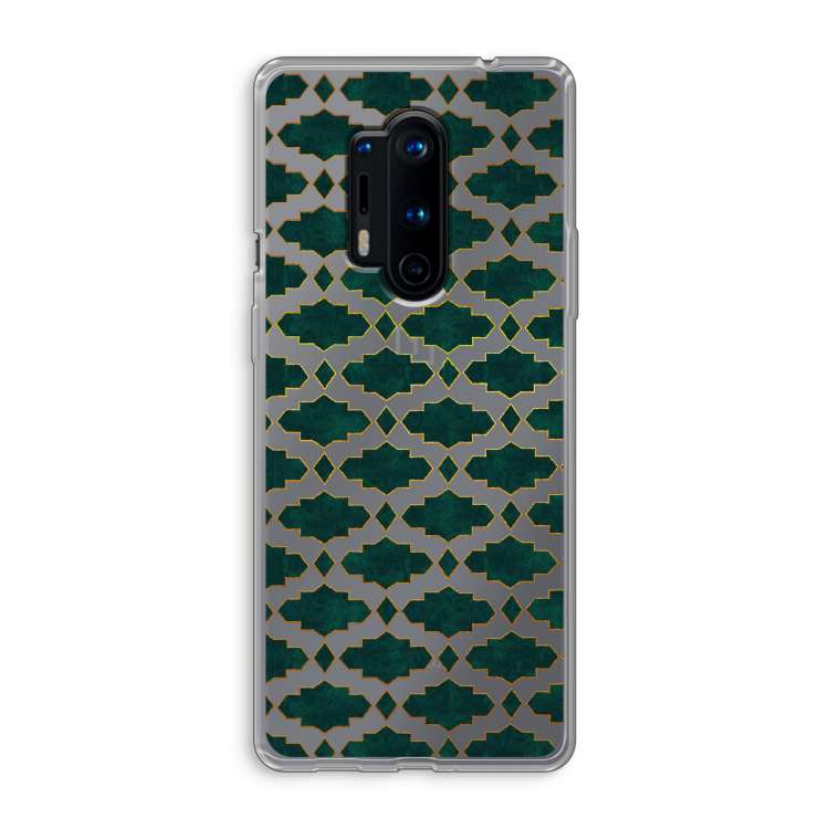 Moroccan tiles: OnePlus 8 Pro Transparant Hoesje