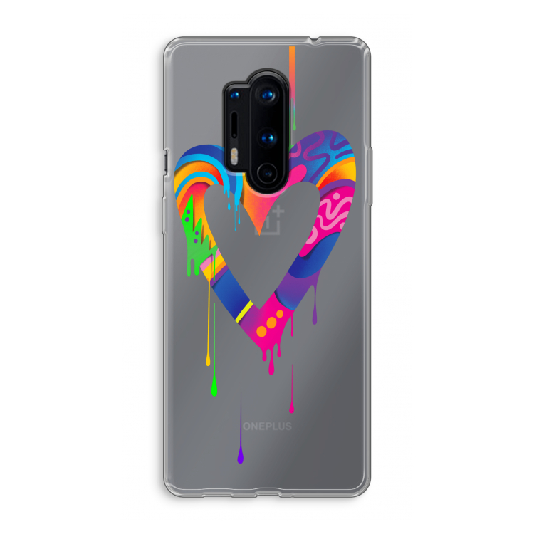 Melts My Heart: OnePlus 8 Pro Transparant Hoesje