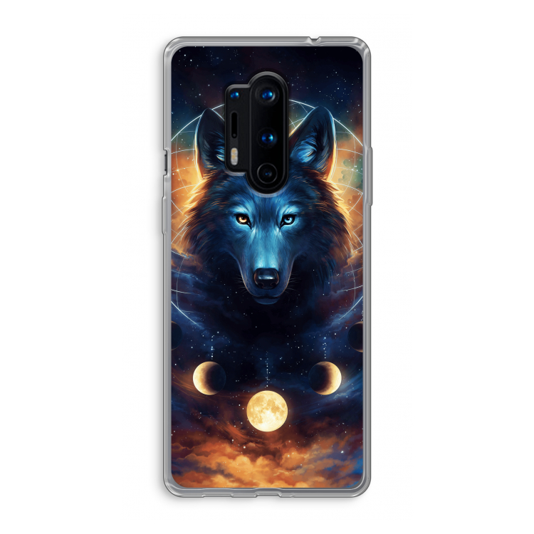 Wolf Dreamcatcher: OnePlus 8 Pro Transparant Hoesje