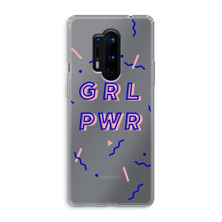 GRL PWR: OnePlus 8 Pro Transparant Hoesje
