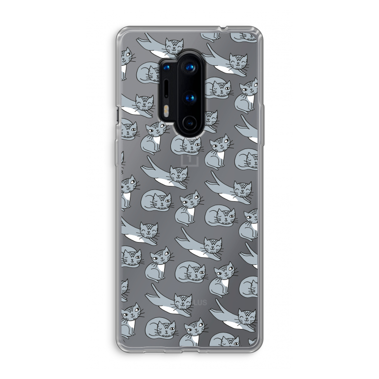 Poezen: OnePlus 8 Pro Transparant Hoesje