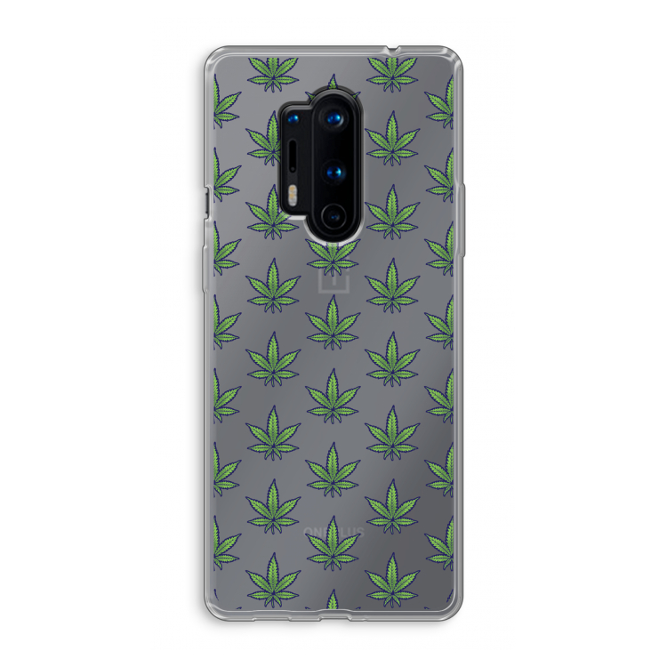 Weed: OnePlus 8 Pro Transparant Hoesje