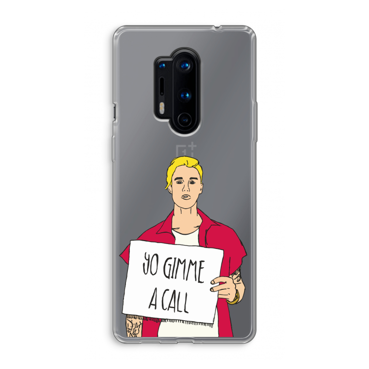 Gimme a call: OnePlus 8 Pro Transparant Hoesje