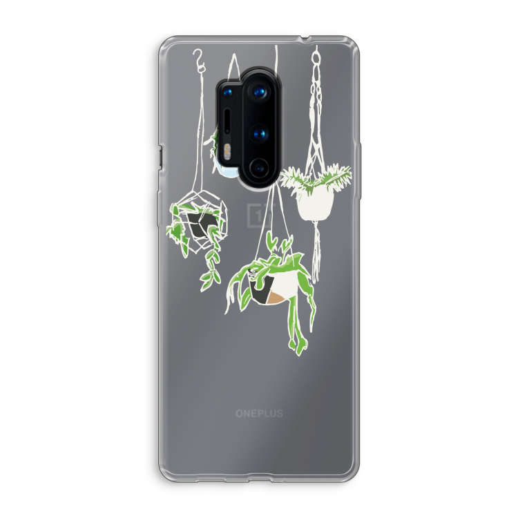 Hang In There: OnePlus 8 Pro Transparant Hoesje