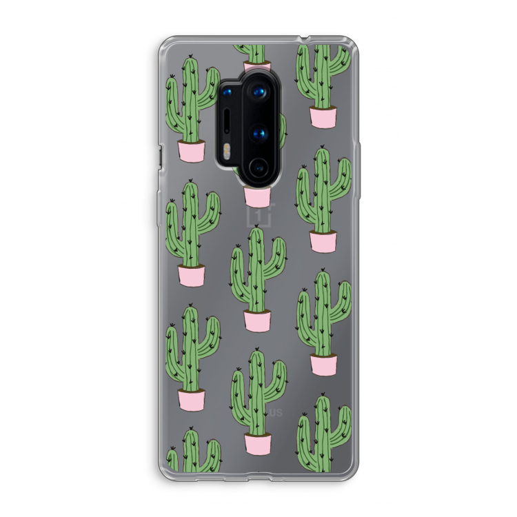 Cactus Lover: OnePlus 8 Pro Transparant Hoesje