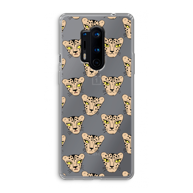 Tijger: OnePlus 8 Pro Transparant Hoesje