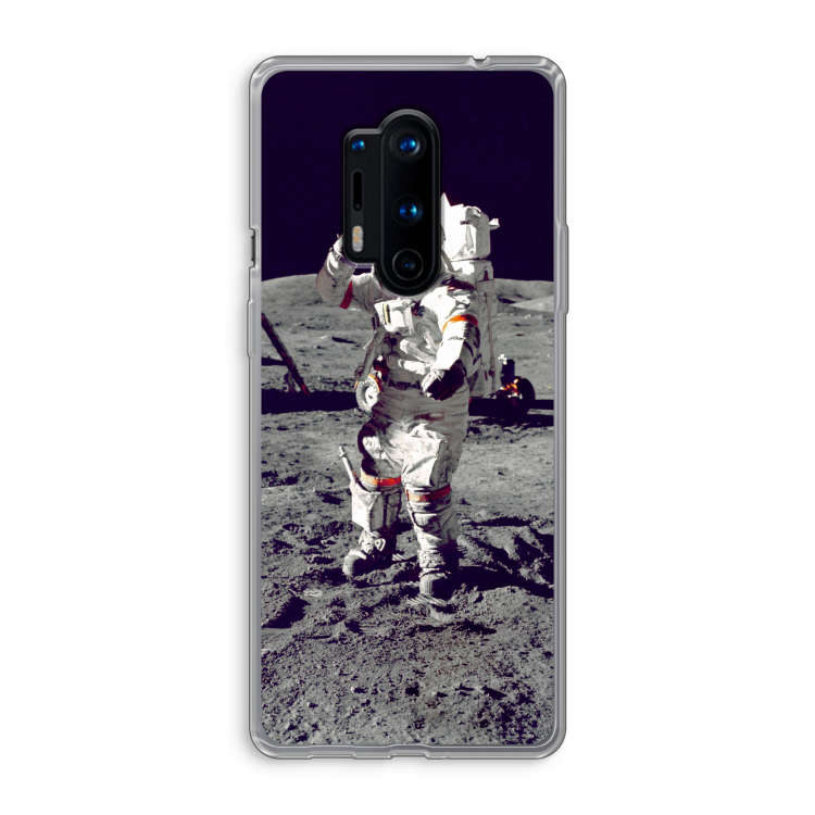 Spaceman: OnePlus 8 Pro Transparant Hoesje