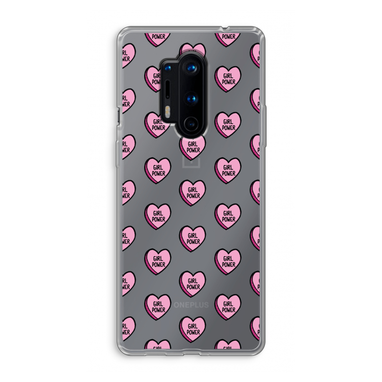 GIRL POWER: OnePlus 8 Pro Transparant Hoesje