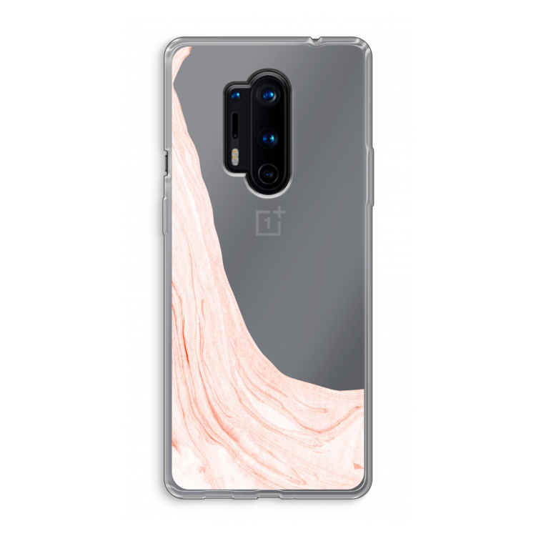 Peach bath: OnePlus 8 Pro Transparant Hoesje