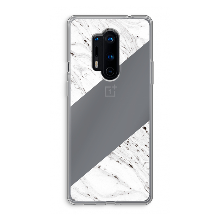 Biggest stripe: OnePlus 8 Pro Transparant Hoesje