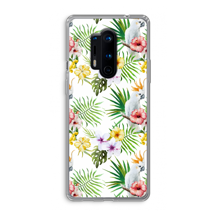 Gele kuif: OnePlus 8 Pro Transparant Hoesje