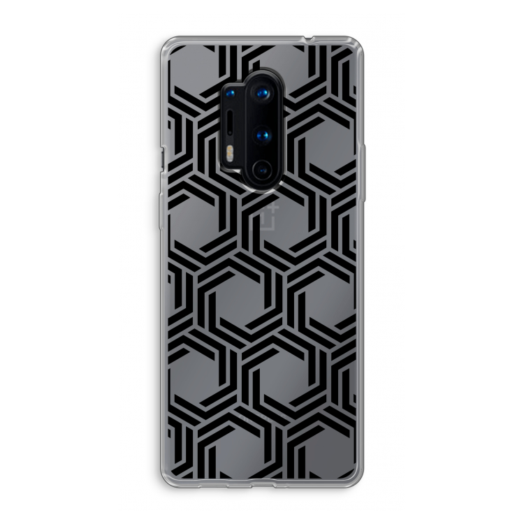 Geometrisch patroon: OnePlus 8 Pro Transparant Hoesje