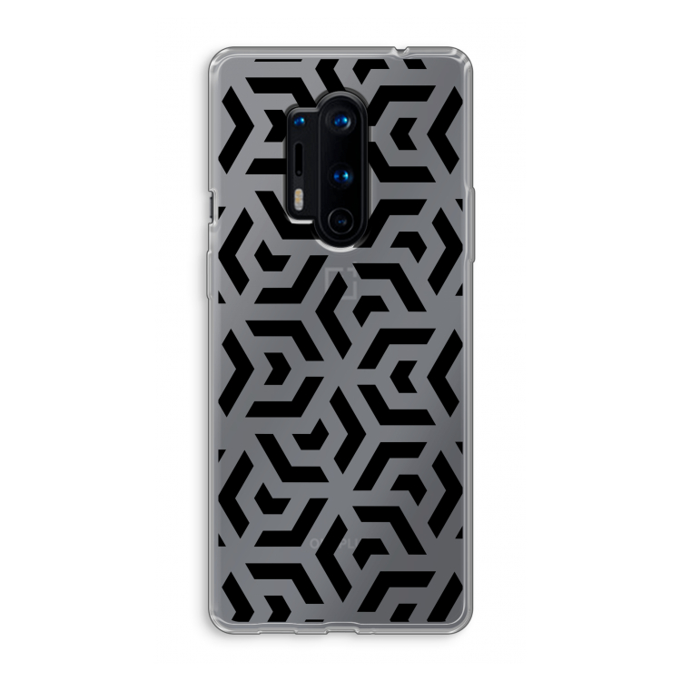 Crazy pattern: OnePlus 8 Pro Transparant Hoesje