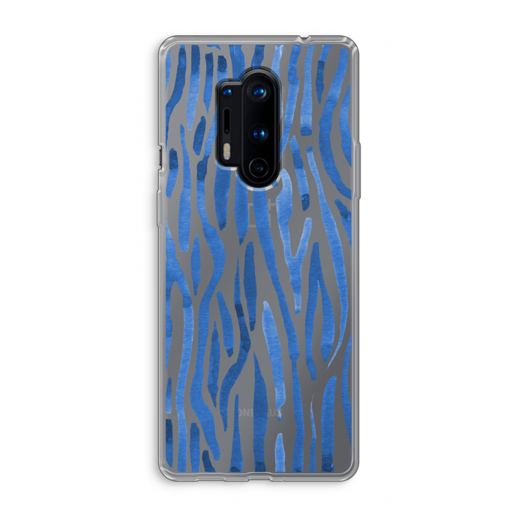 Blauwe nerven: OnePlus 8 Pro Transparant Hoesje