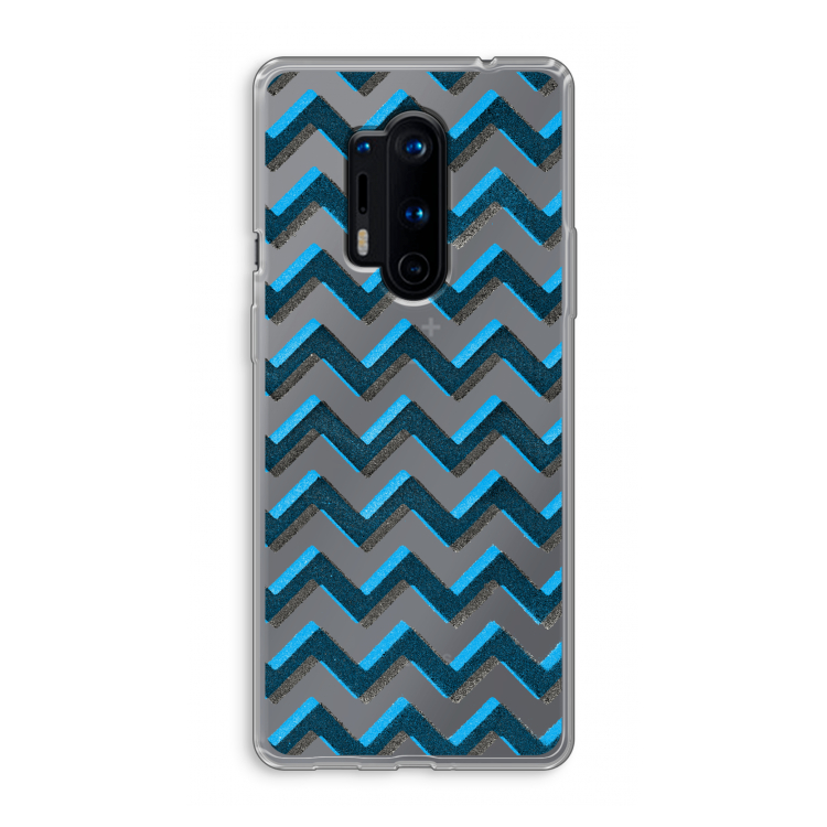 Onderbroken lijn: OnePlus 8 Pro Transparant Hoesje