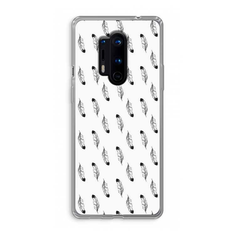 Pluimen: OnePlus 8 Pro Transparant Hoesje