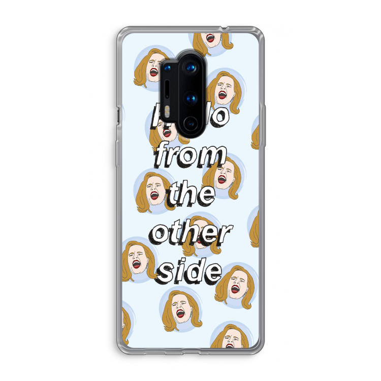 Hello: OnePlus 8 Pro Transparant Hoesje