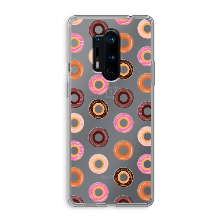 Donuts: OnePlus 8 Pro Transparant Hoesje