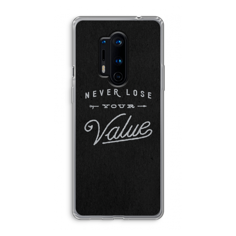 Never lose your value: OnePlus 8 Pro Transparant Hoesje