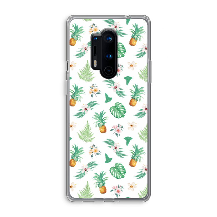 Ananas bladeren: OnePlus 8 Pro Transparant Hoesje