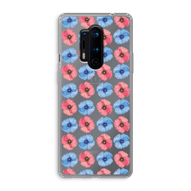 Klaproosjes: OnePlus 8 Pro Transparant Hoesje