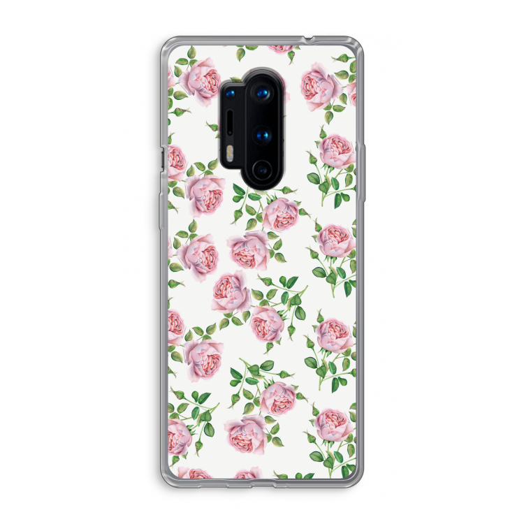Kleine roosjes: OnePlus 8 Pro Transparant Hoesje