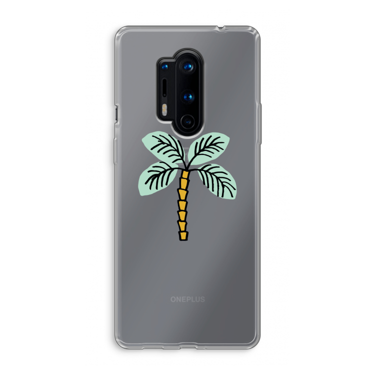 Palmboom: OnePlus 8 Pro Transparant Hoesje