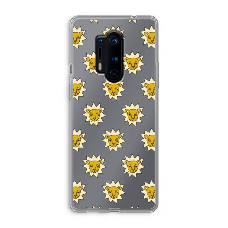 Leeuwenkoppen: OnePlus 8 Pro Transparant Hoesje