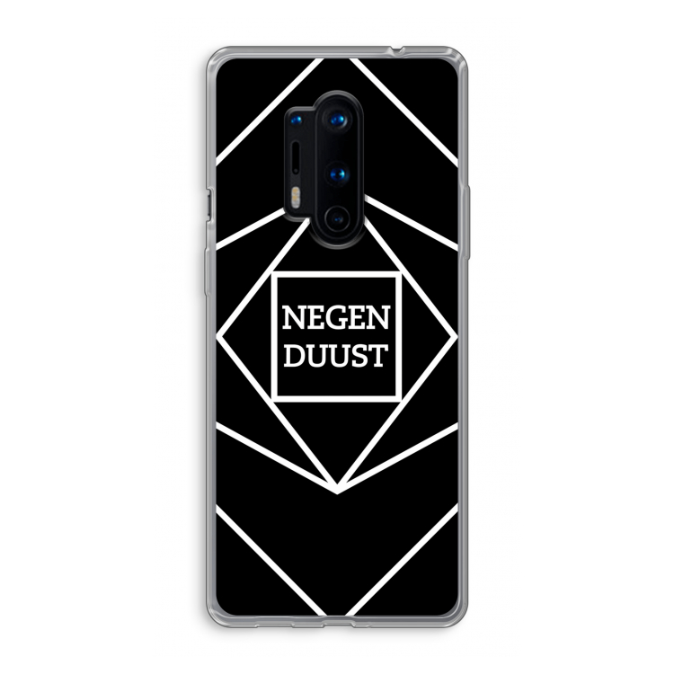 Negenduust geometrisch: OnePlus 8 Pro Transparant Hoesje