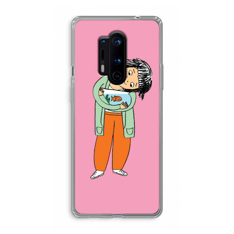 Visknuffel: OnePlus 8 Pro Transparant Hoesje