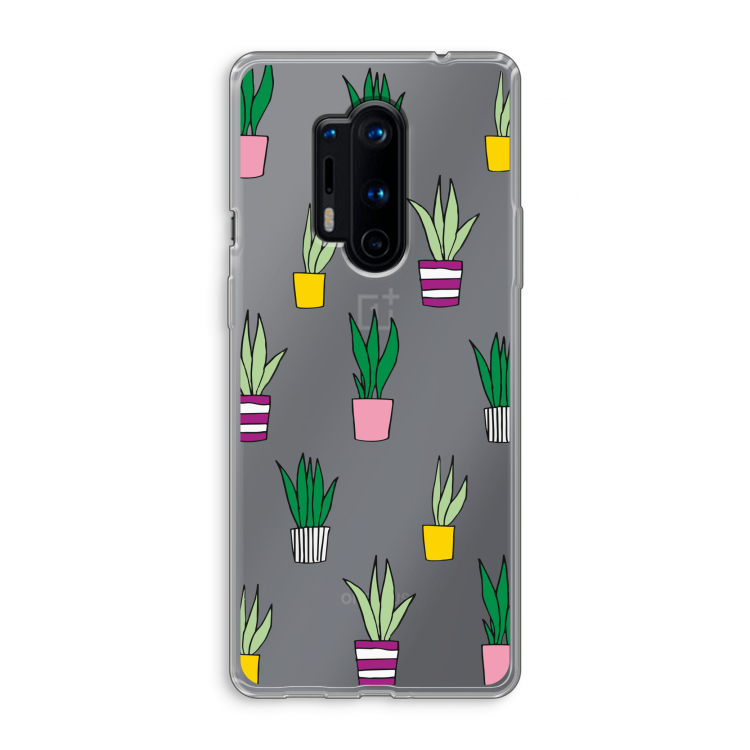 Sanseveria: OnePlus 8 Pro Transparant Hoesje