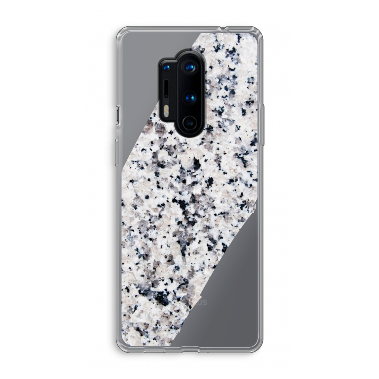 Gespikkelde marmer: OnePlus 8 Pro Transparant Hoesje