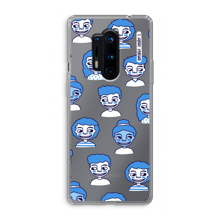 Gezichtjes: OnePlus 8 Pro Transparant Hoesje