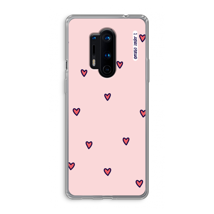 Hartjes: OnePlus 8 Pro Transparant Hoesje