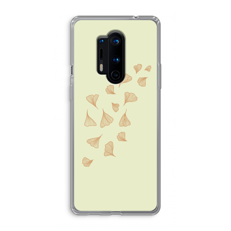 Falling Leaves: OnePlus 8 Pro Transparant Hoesje