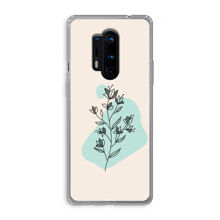 Violets are blue: OnePlus 8 Pro Transparant Hoesje