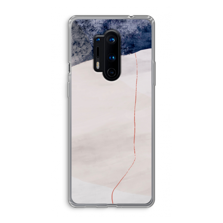 Stone White: OnePlus 8 Pro Transparant Hoesje