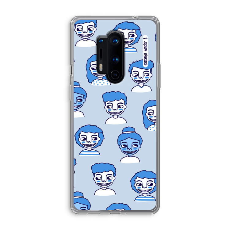 Gezichtjes: OnePlus 8 Pro Transparant Hoesje