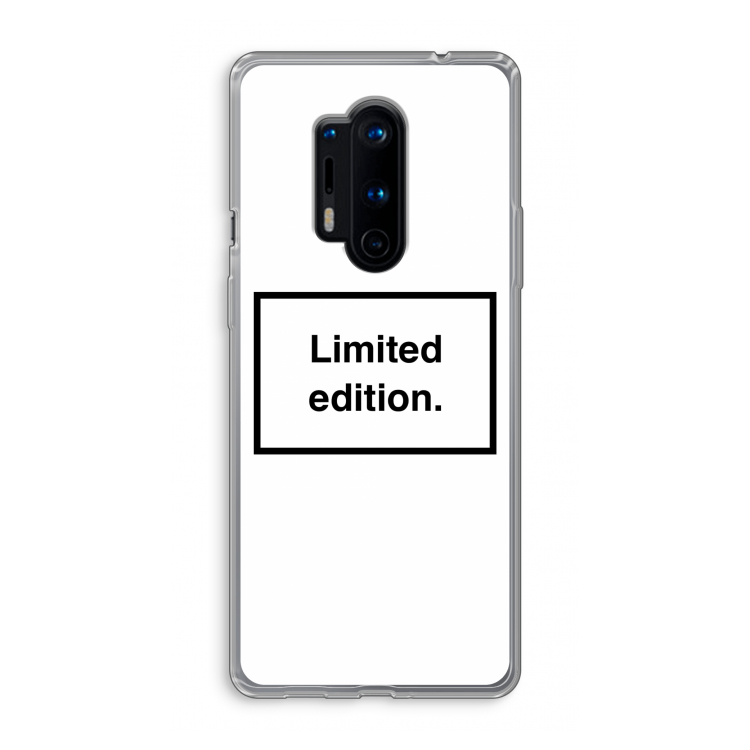 Limited edition: OnePlus 8 Pro Transparant Hoesje