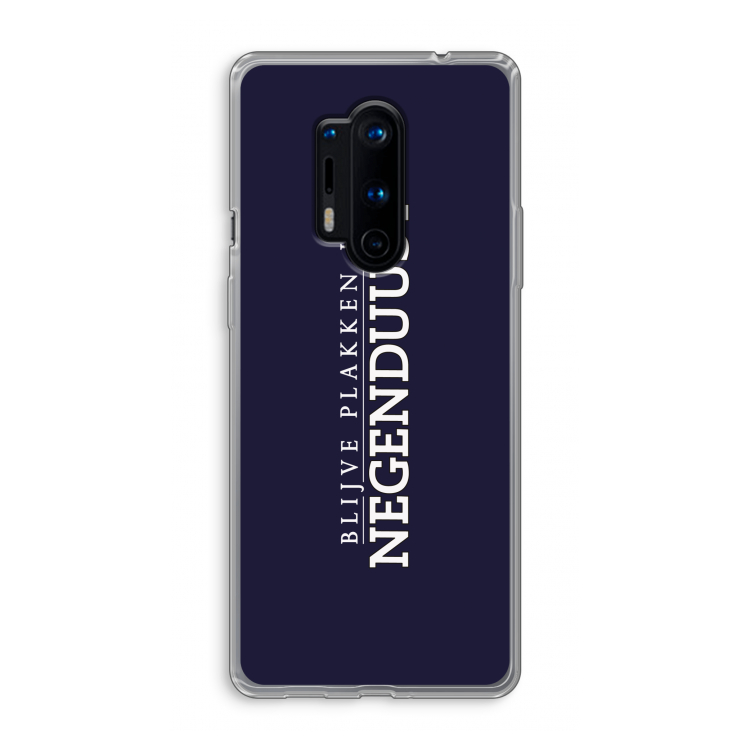 Blijve plakken in Negenduust: OnePlus 8 Pro Transparant Hoesje