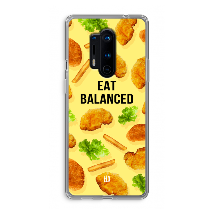 Eat Balanced: OnePlus 8 Pro Transparant Hoesje
