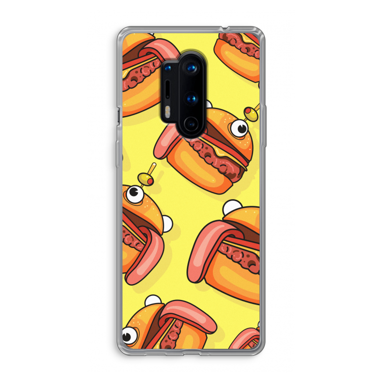 Hamburger: OnePlus 8 Pro Transparant Hoesje