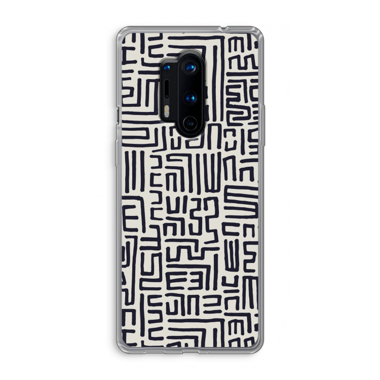 Moroccan Print: OnePlus 8 Pro Transparant Hoesje