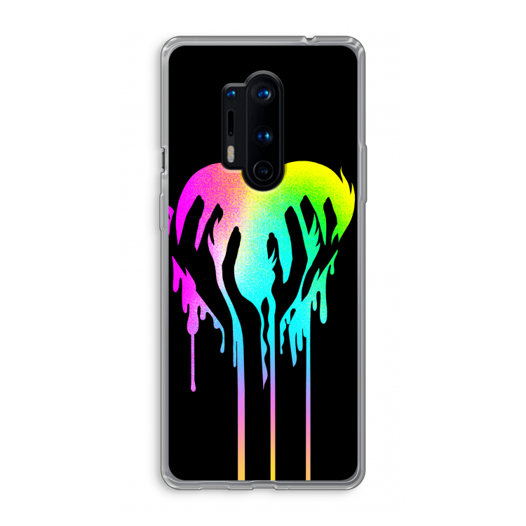 Hold My Heart: OnePlus 8 Pro Transparant Hoesje