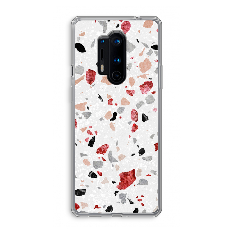 Terrazzo N°12: OnePlus 8 Pro Transparant Hoesje