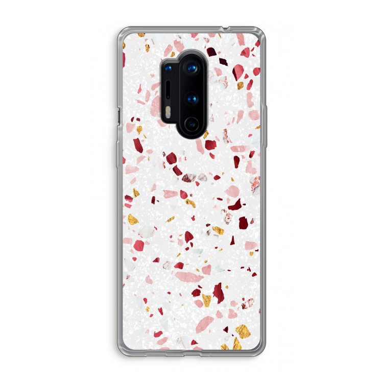 Terrazzo N°9: OnePlus 8 Pro Transparant Hoesje