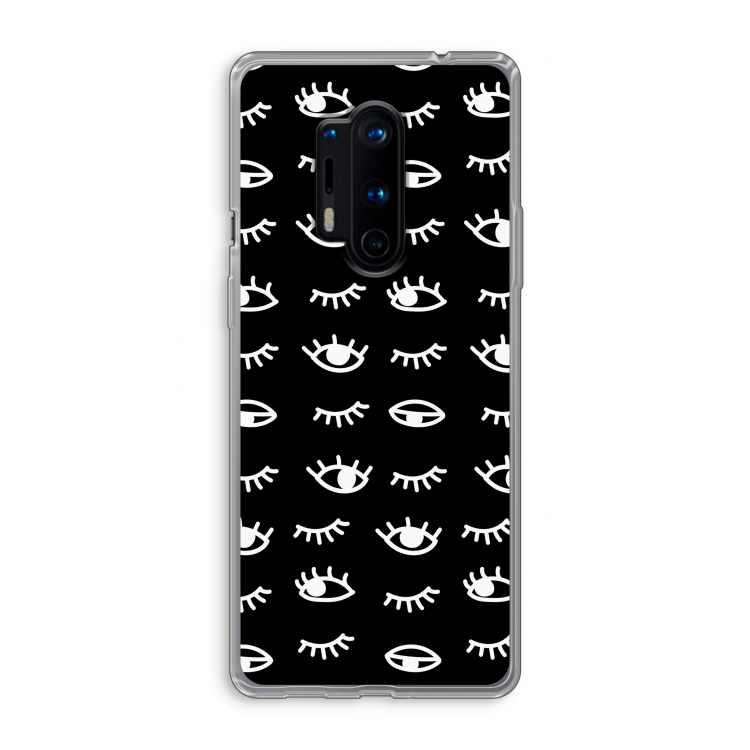 Eye pattern #3: OnePlus 8 Pro Transparant Hoesje
